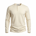 'Sea Mist' Cream Henley